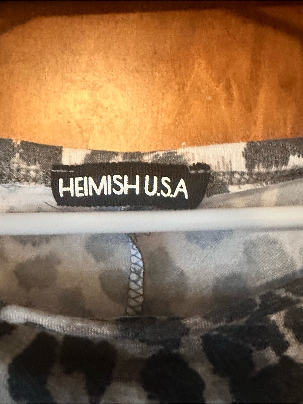 HEIMISH USA brown & black Leopard Print Short Sleeve Tee - Picture 5 of 5